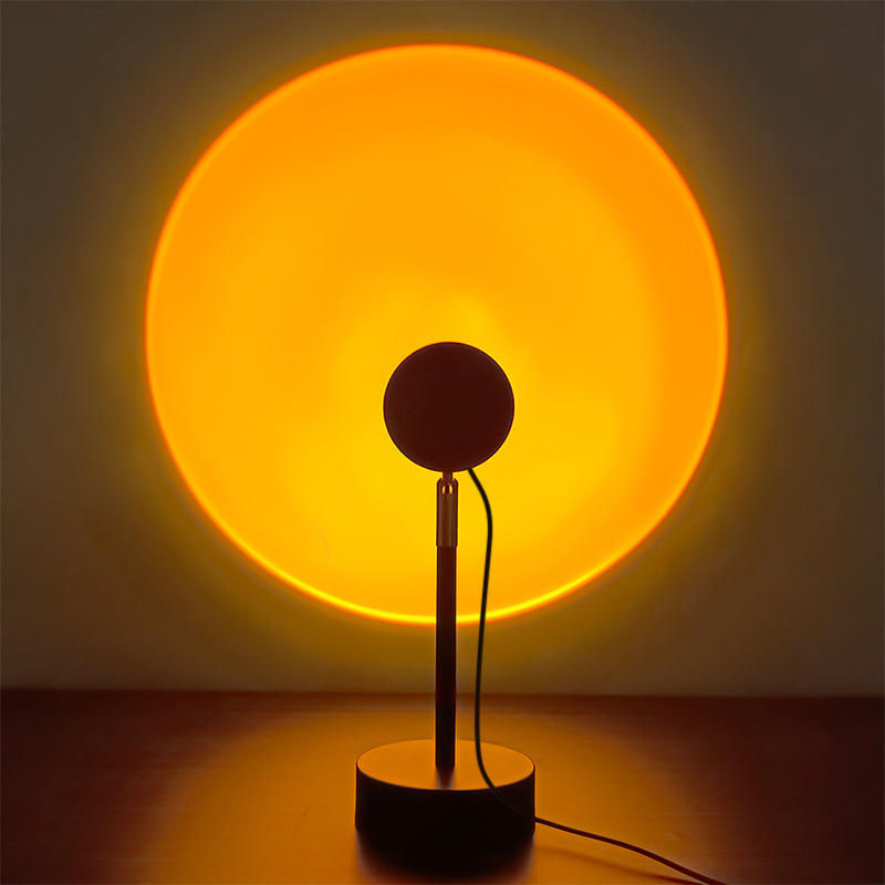 落日灯日不落夕阳投影光影光环彩虹ins网红意大利氛围余晖落地灯