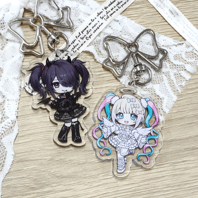 The Streamer Girl Is Heavily Dependent on the Needygirloerdose Kagaminep Butterfly Acrylic Keychain