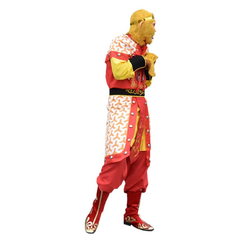 Новый Sun Wukong Monkey King одежда костюм для выступлений Ци Тянь Да Шэн реквизит маска путешествие на Запад