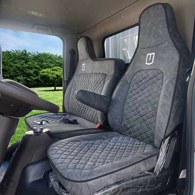 Modelə uyğun (Original) oturacaq örtükləri, Truck Seat Covers, Full Surround - technical-cloth-grey-remote-t9et9m