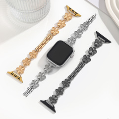 5 花びらキャッツアイストーン時計ストラップ Apple watch123456789S10 時計リストバンド Apple watch ストラップに適しています