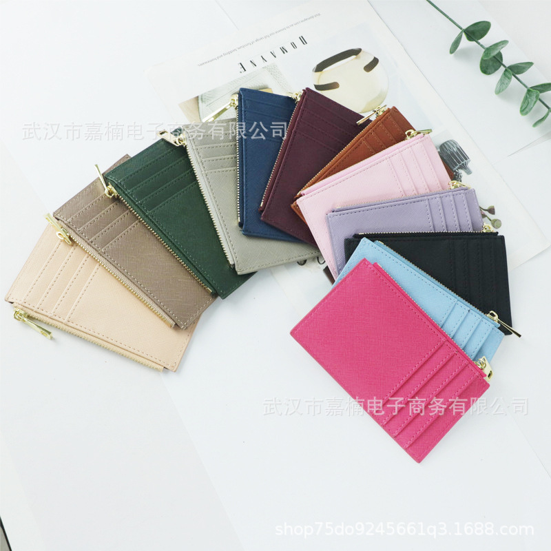 Hot-selling new zipper PU leather card holder, mini portable coin purse, fashionable multi-card slot card holder, available for cross-border delivery Hot-selling new zipper PU leather card holder, mini portable coin purse, fashionable multi-card slot card holder, available for cross-border delivery