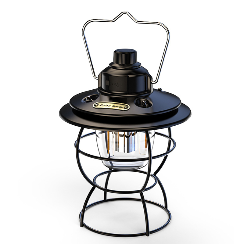 跨境露營燈led便攜帳篷燈多功能戶外野營燈手提營地照明馬燈定制