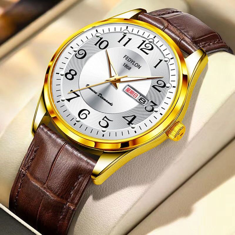 110 golden white face-brown belt