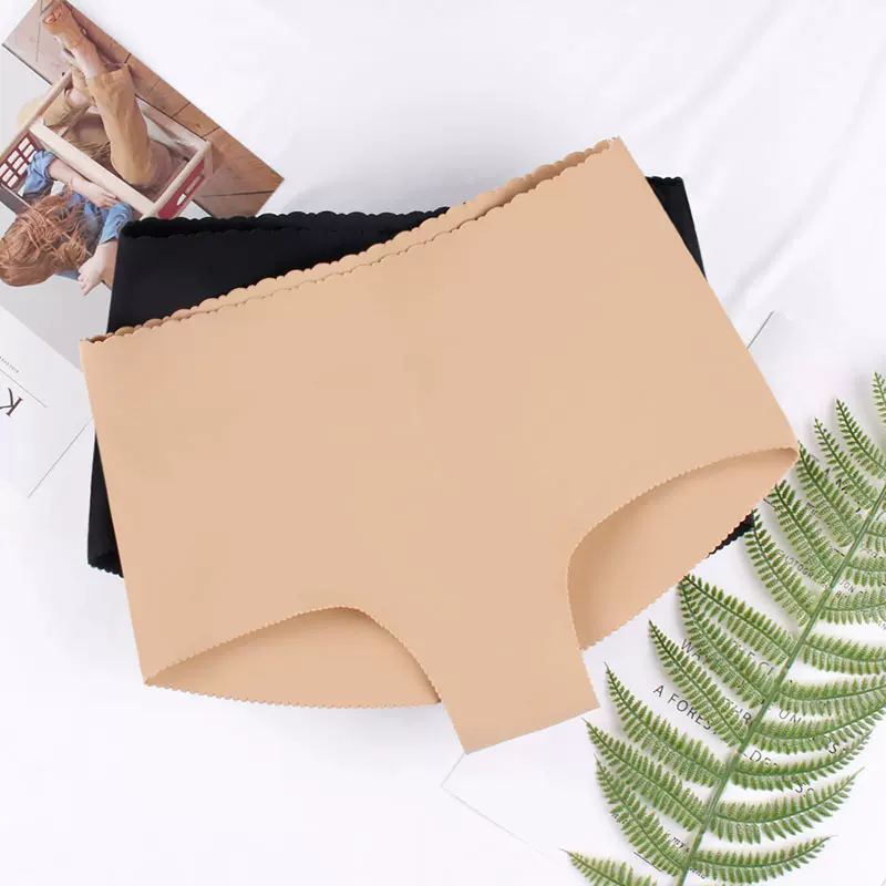 一片式光面提臀裤性感翘臀丰臀三角女士内裤低腰假屁股美臀裤现货