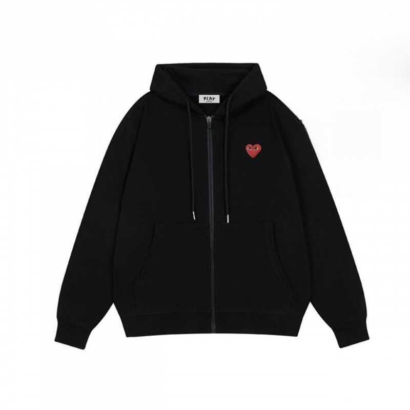 Cross-Border Play Casual Cardigan Sweatshirt Spring and Autumn New Couple Japanese Style Trendy Brand Loose Zipper Hooded Heart Embroidery Sweatshirt Cross-Border Play Casual Cardigan Sweatshirt Spring and Autumn New Couple Japanese Style Trendy Brand Loose Zipper Hooded Heart Embroidery Sweatshirt