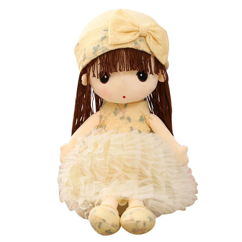 Knitted lace children's doll, Birthday gift