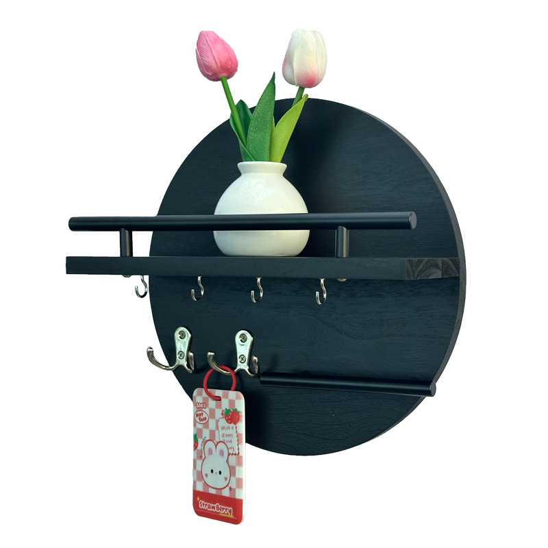 Amazon sala de estar colgante de madera pared colgante de pared estante de almacenamiento colgante de llaves de puerta de entrada marco de madera