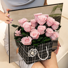 情人节礼物送女友告白生日花束礼盒小香风一生一世11朵玫瑰永生花