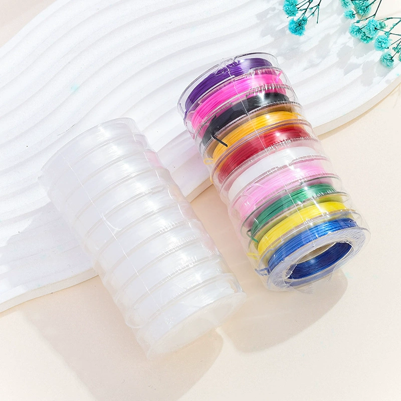 Цветной мини-0,8 мм кристалл эластичная линия Duke Line Wenplay плоская эластичная линия DIY бисерная нить аксессуары