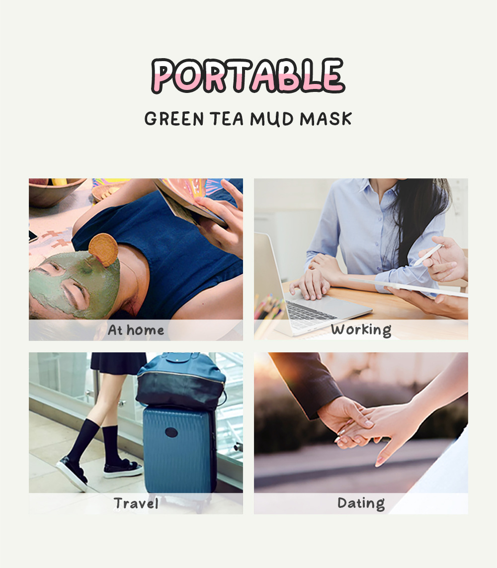Cross-border fenyi Green Tea Mud Mask 100g(Indonesian Version) Cleansing, Hydrating and Moisturizing Skin Care Product Manufacturer in stock undefined
