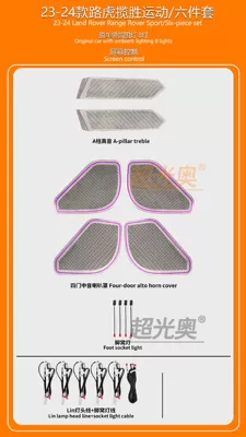 Panel (Dashboard) işıqlandırması — Light 64-Color Phantom Dynamic - 23-25-range-rover-sportsix-piece-cover-set-optional