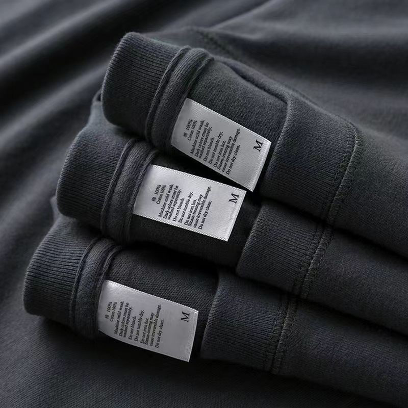 重ポンド240g純綿半袖tシャツ女性韓国版ゆるい丸首上着純色半袖シャツ服男性服|undefined