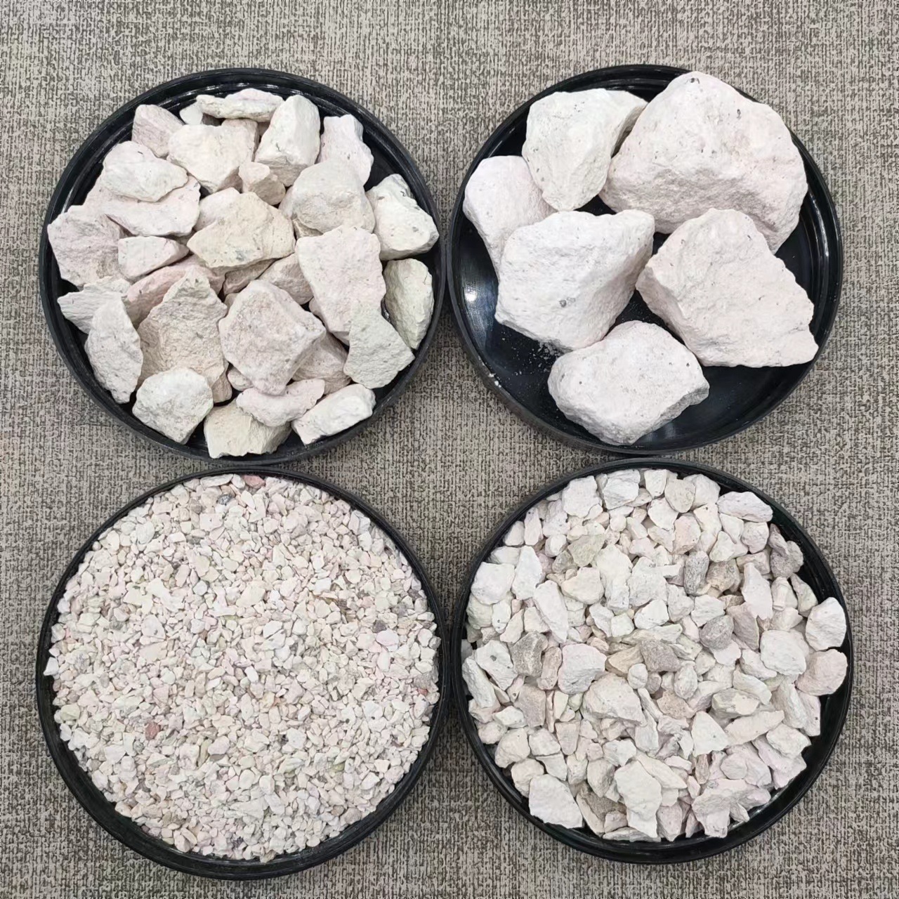 供应白沸石水产养殖土壤改良吸氨氮粉饲料添加矿物斜发白沸石颗粒