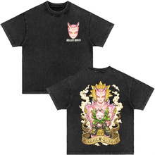 Japanese Anime Jojo Bizarre Adventure Vintage Washed T-Shirt