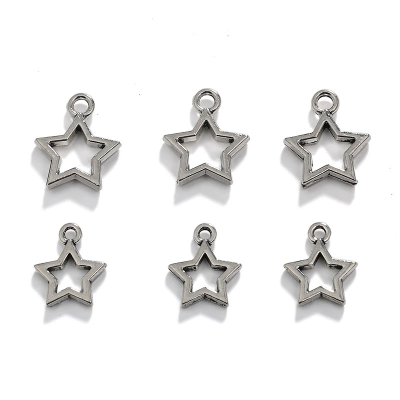 DIY ретро ювелирные аксессуары из цинкового сплава, подвеска со звездой и пятиконечной звездой, прямая продажа с фабрики A800960