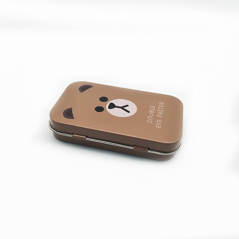 メーカー特注ネイルクリッパーセット、正方形フリップトップ収納鉄缶、キャンディー、まつげカーラー、小型鉄箱、フリップトップ鉄箱|undefined
