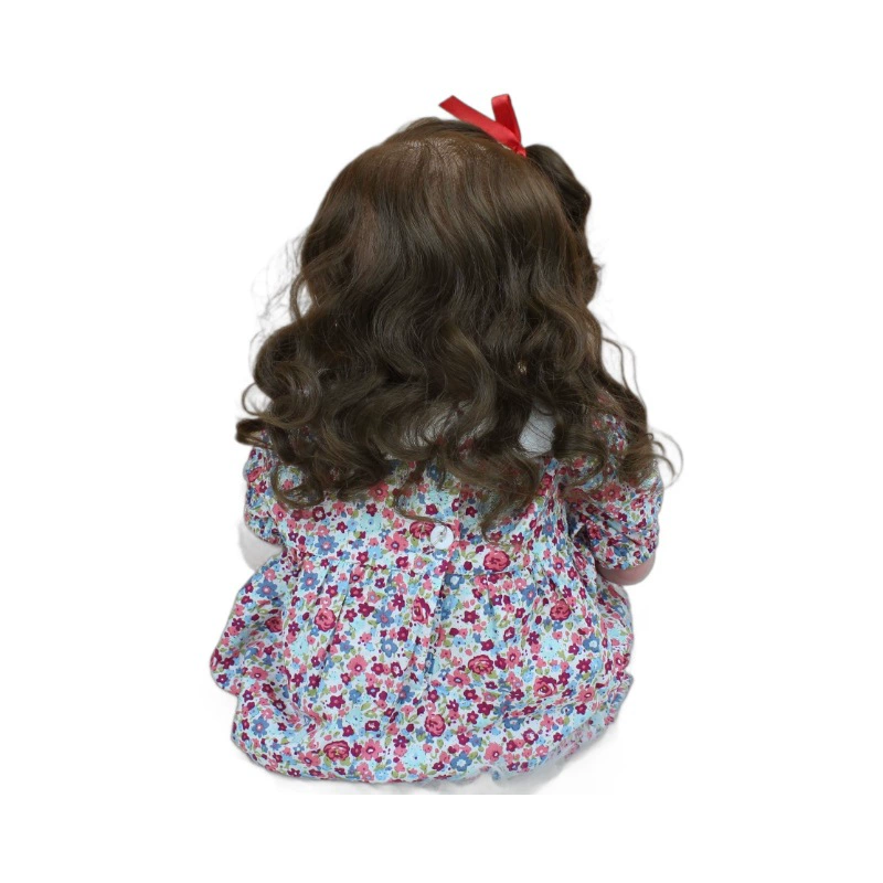 Painted realistic doll for baby, 3D, 60cm