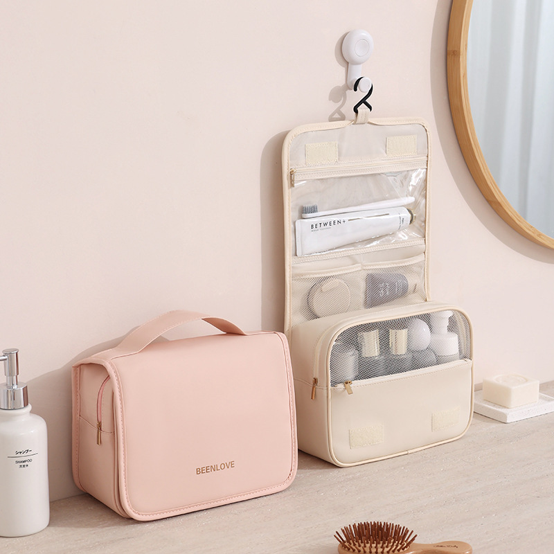 Runhui の新しい Naisi フックウォッシュバッグ肌の感触皮膜化粧品収納袋化粧品袋大容量ドロップシッピング|undefined