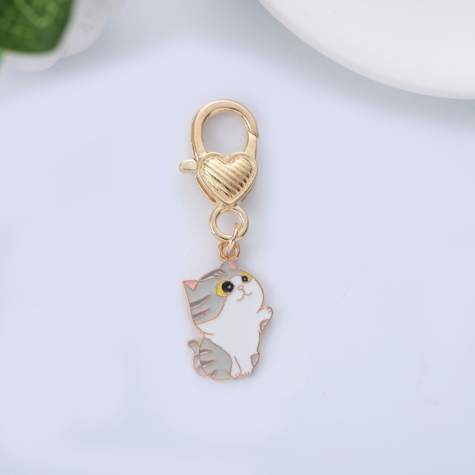 Bag Pendant, Keychain Classification 1 Piece Bag Cat Shrimp Bag Pendant Keychain Metal Women's Cute Bag Pendant Keychain