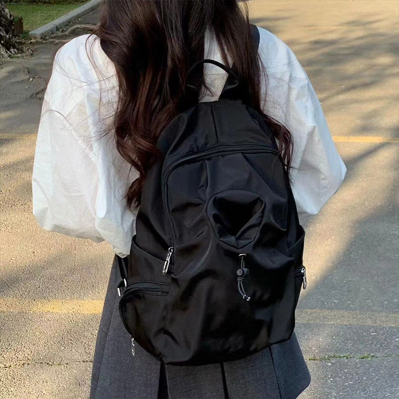 Schoolbag 학생 오리지널 디자인 심플하고 다재다능한 schoolbag 여성 캐주얼 대학 스타일 배낭 고등학교 대학생 배낭