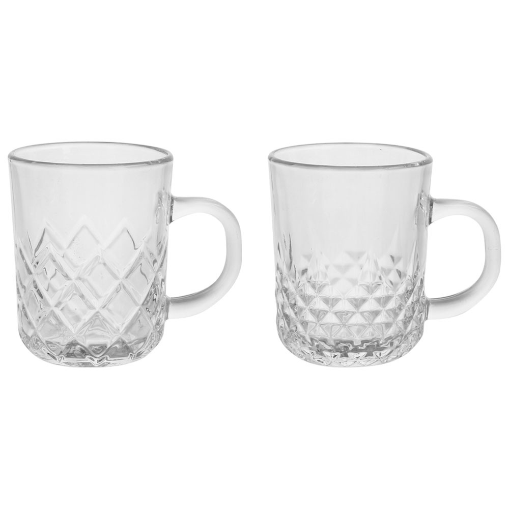 新款玻璃把手杯钻石水晶咖啡杯 可专制创意logo果汁热饮杯子