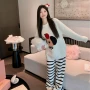 少女套头印花冬季家居服