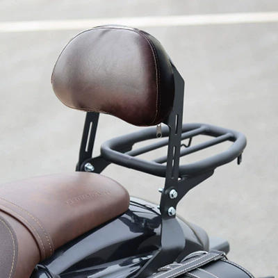 bar flash 150 rear high backrest | Motorcycle bumper - brown-rear-backrest-tailstock-mounting-bracket