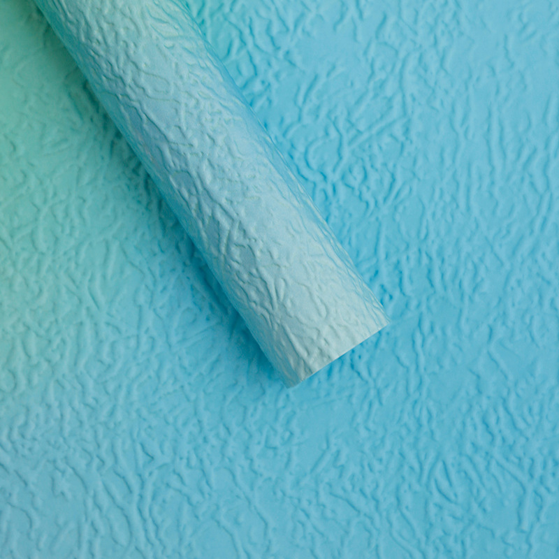 Papel de piedra gradiente textura de papel plegado flor florista embalaje de flores materiales de papel de flor impermeable engrosado sensación de alta calidad