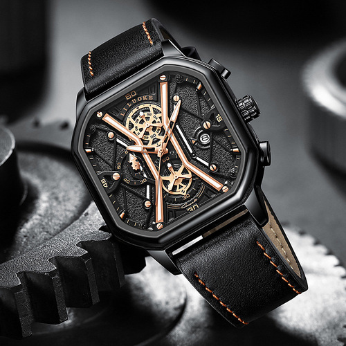 One-piece wholesale LILUOKE men's watch, high-end glow-in-the-dark waterproof cross-border watch for men, non-mechanical men's watch