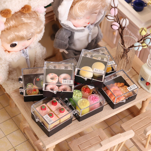 Miniature food and play dessert cake mini model 1:12 minutes ob11 dollhouse accessories dollhouse toys diy