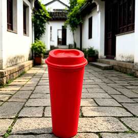 食品安全单层塑料咖啡随行杯孕妇可用装咖啡果汁通勤便携喝水器具