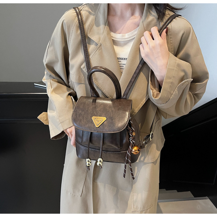 This is a new, stylish, mini, lightweight and cute shopping backpack for girls in the autumn of 2024 undefined