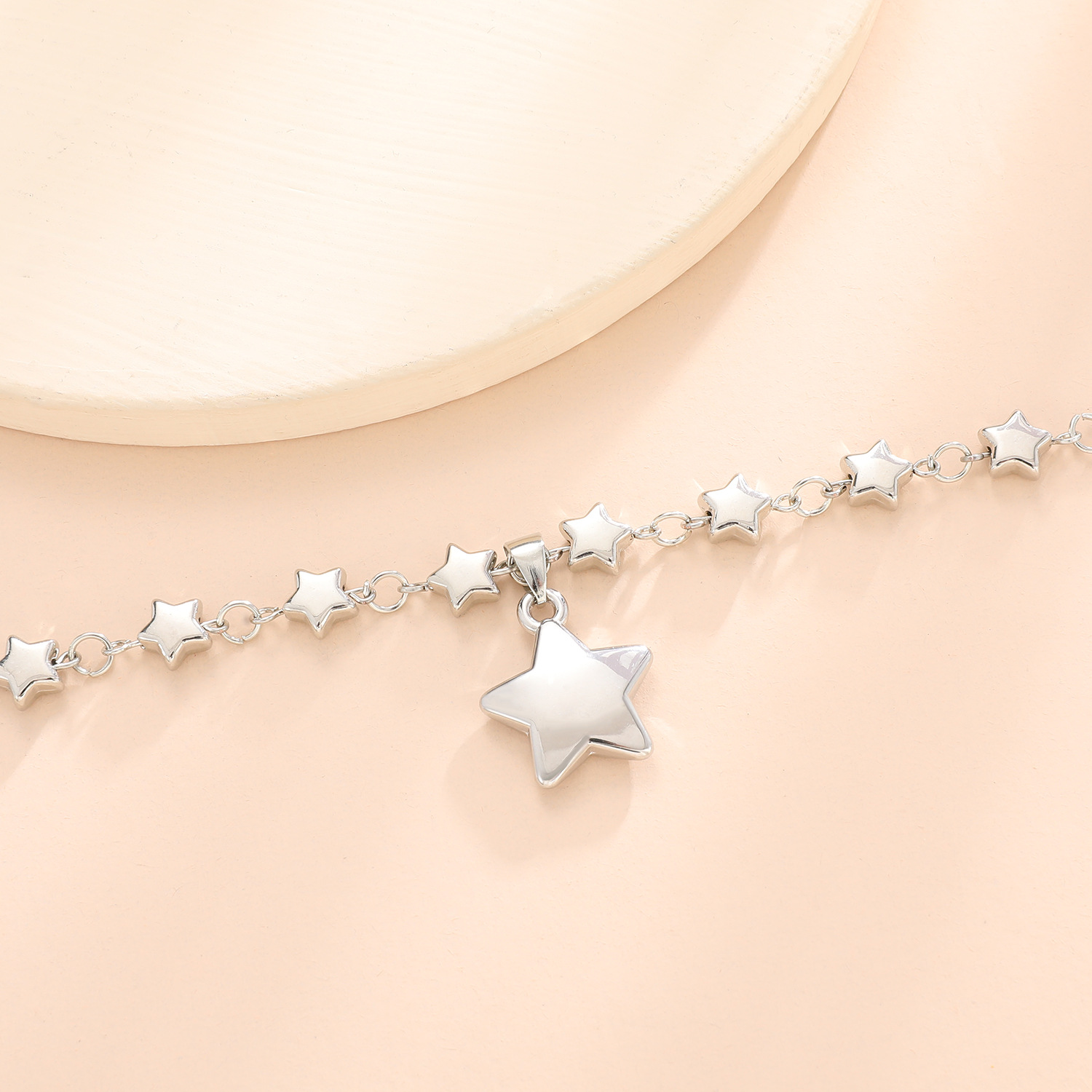 Women'S Gender Plating Design Lady Classic Style Star Alloy Plating Women's Pendant Necklace
