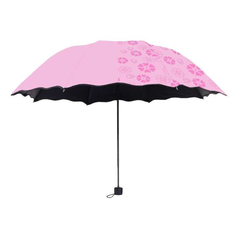 Umbrellas That Bloom When Exposed to Water, Custom Sun Umbrellas, Manual Umbrellas with Black Vinyl Logo Printing, Sun Protection Umbrellas, Wholesale from Manufacturers