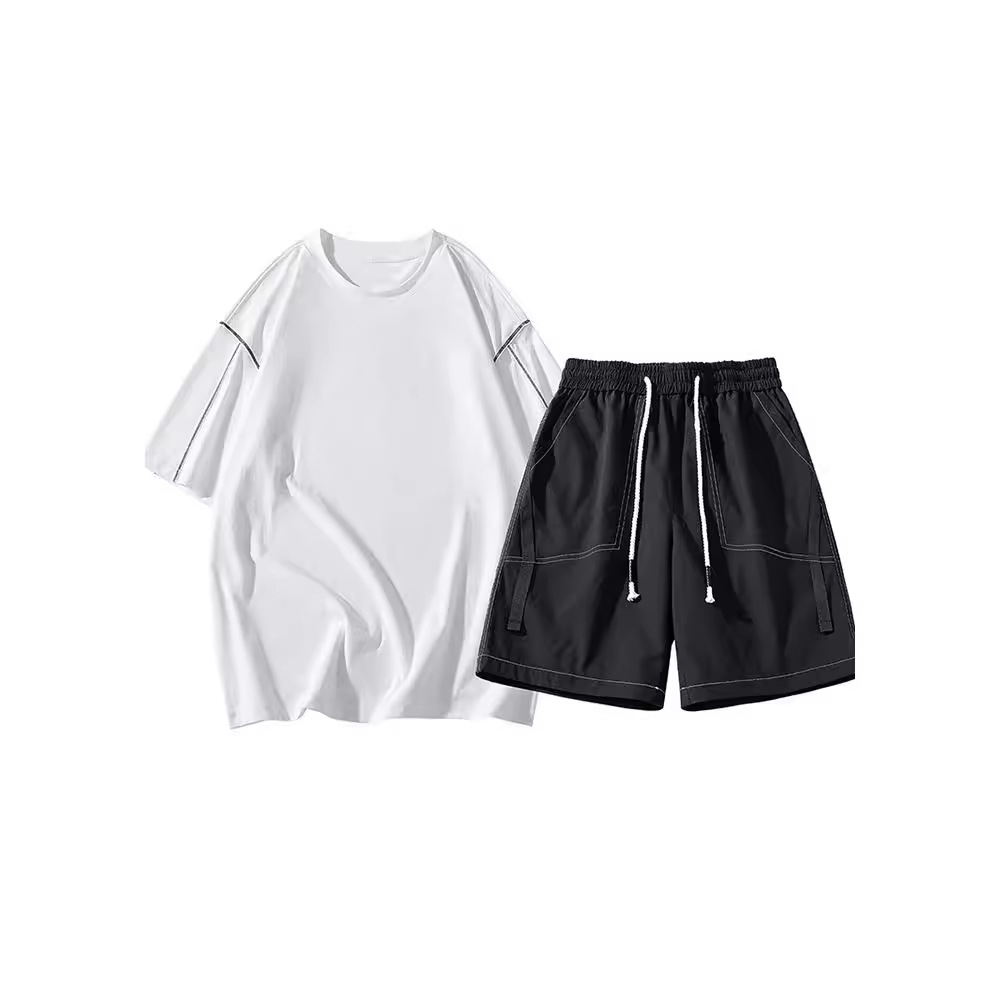 Nuevo traje de hombre de peso, deportivo, ocio, versátil, tendencia relajada de verano, estilo coreano simple.