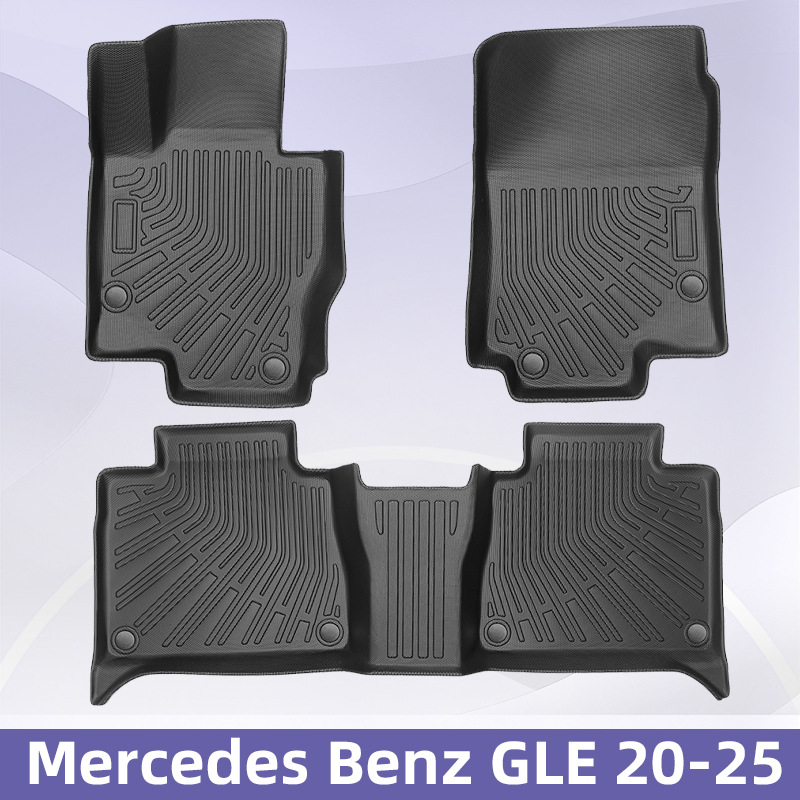 Aplicable a Mercedes Benz GLE 2020 - 2025 TPE Foot Pad 3D todo el tiempo material cojín del maletero