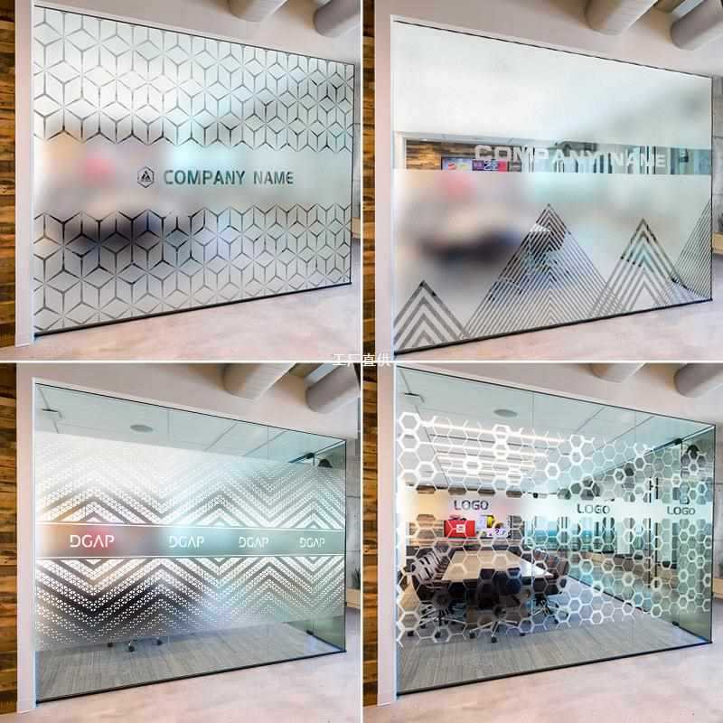 transparent matte glass sticker