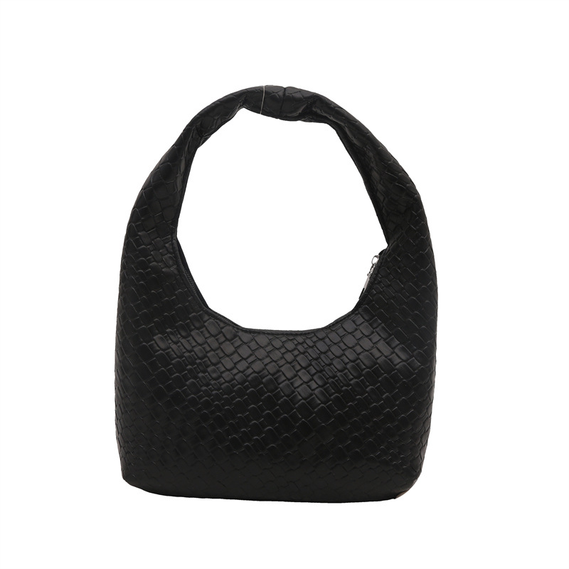 2025 moda popular trenzada simple bolso de viaje de nicho bolso de brazo bolso de hombro de gran capacidad