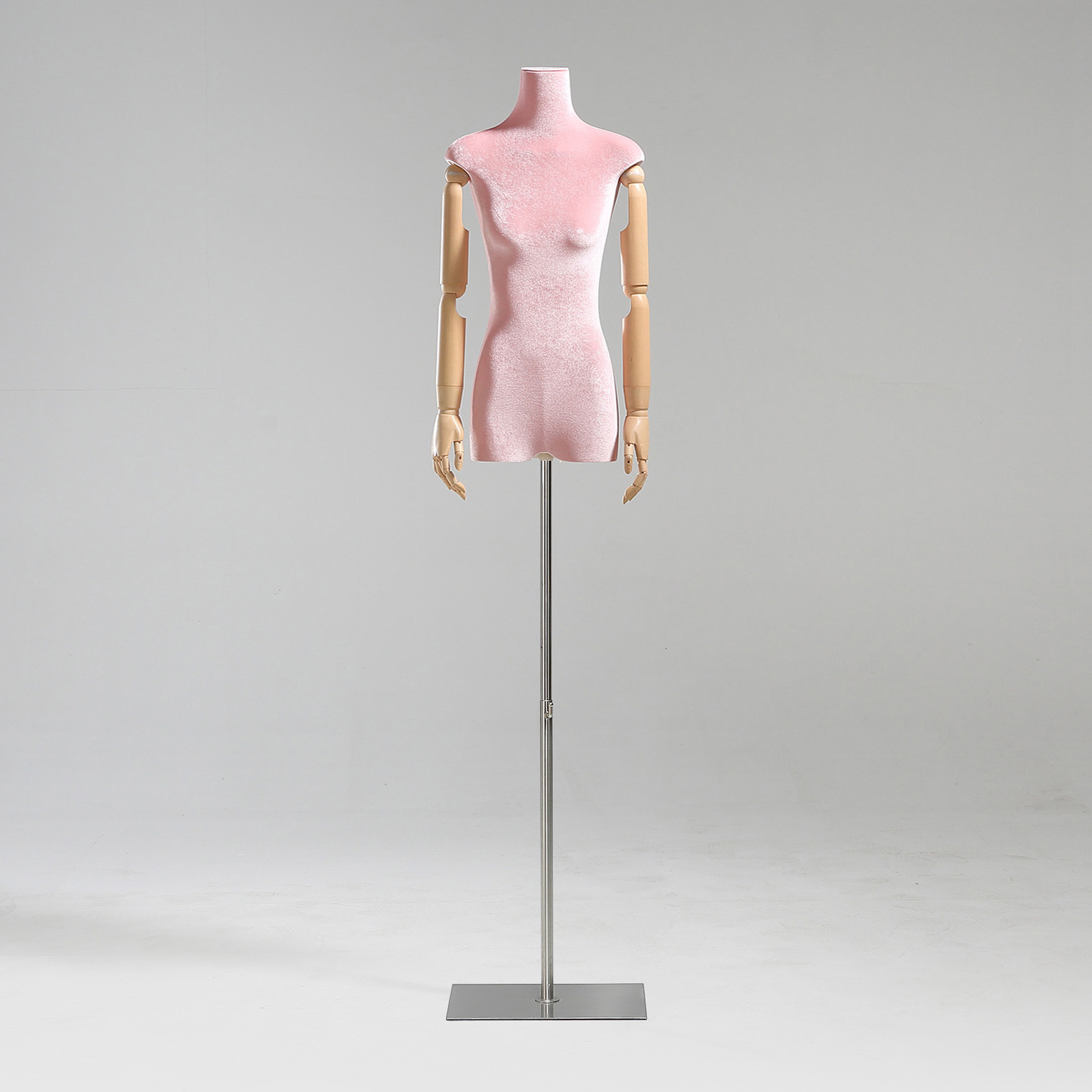 Modelo de tienda de ropa estante de exhibición de terciopelo pecho plano cuerpo plano ropa de mujer modelo de busto accesorios ventana estante modelo de plataforma image 39