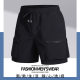 Cross-border Summer Men's Nylon Ice Silk Pants Hong Kong-style Tooling Multi-pocket Summer Quick-drying Casual Sports Shorts