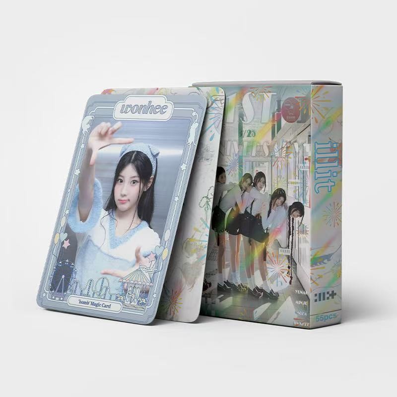 Cadena total, una gran cantidad de stock, 55 hojas de tinta BT SK IVE ATEEZ KPOP, estrellas coreanas alrededor de LOMO
