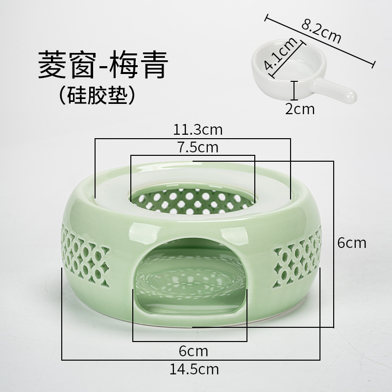 Directo de fábrica de té de la vela calentador de cerámica de la preservación del calor del hogar calefacción calentador de té restaurante Hotel calentador de té