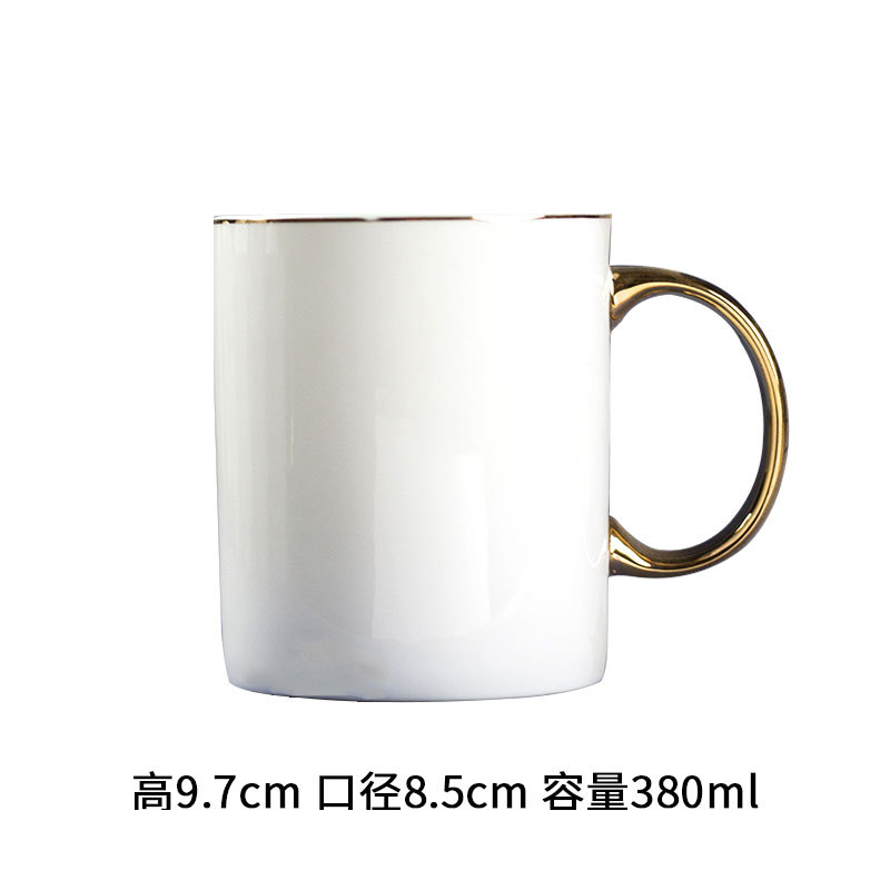 Simple Taza de cerámica del hogar taza de agua taza de desayuno taza de leche Oficina China de hueso taza de té taza de café pequeño lote personalización