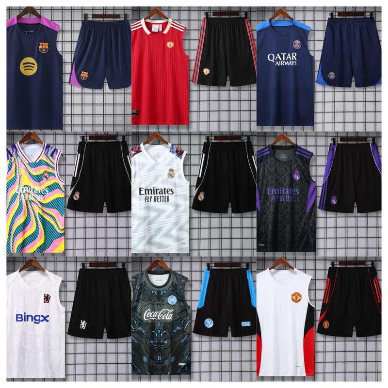 2526 New Cross-Border Jersey Real Madrid Barcelona Chelsea Inter Milan Paris Vest Training Suit Series