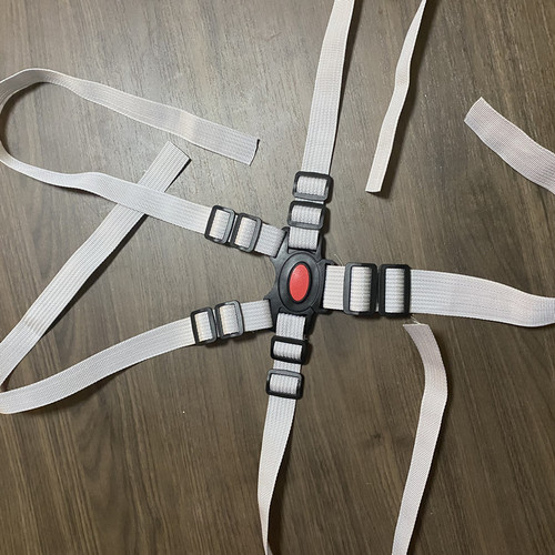 Child growth chair safety belt baby chair safety belt dining chair accessories safety protection five-point buckle safety belt