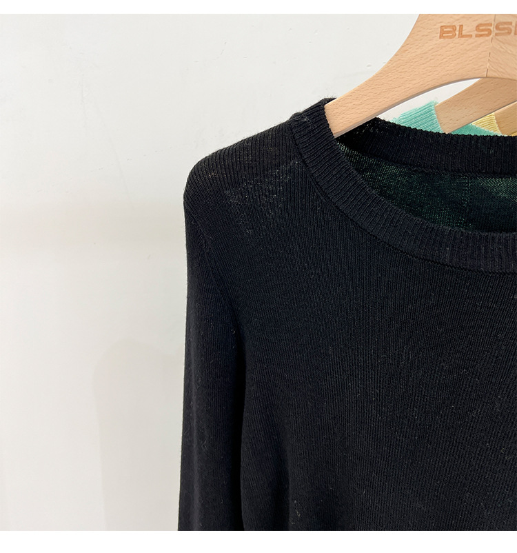 315g Weight Long Sleeve Sleeve Length Pullovers Placket Type Spandex, Polyester Fabric Type Short Top Length Knitwear Tops Type Daily Occasion Round Neck Neckline Slim Fit Type Solid Color Pattern Spring, Autumn Season Women's Gender Casual, Simple Style Style Wholesale Women's Casual Simple Style Solid Color Long Sleeve Sweaters & Cardigans 36