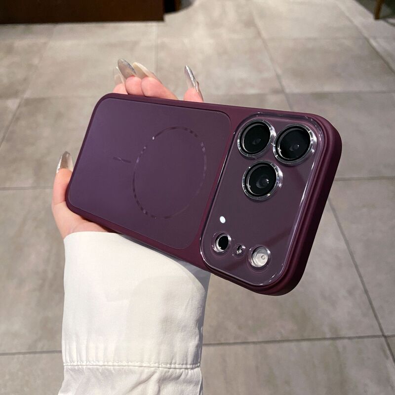 Suitable for iPhone 18 Pro Max, full-cover lens film phone case, magnetic, transforms into a larger viewing window in 17 seconds, protective cover