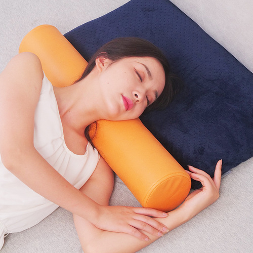 Circular pillow Cylindrical pillow Round pillow Long pillow Cervical pillow Neck pillow for supporting the neck Round single-person sleep aid pillow for sleeping