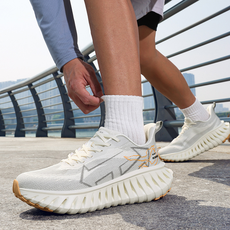 Fashion Hot-Selling Unisex Versatile Shock-Absorbing Running Shoes Men's Breathable Mesh Couple Sports Shoes Casual Trendy Shoes